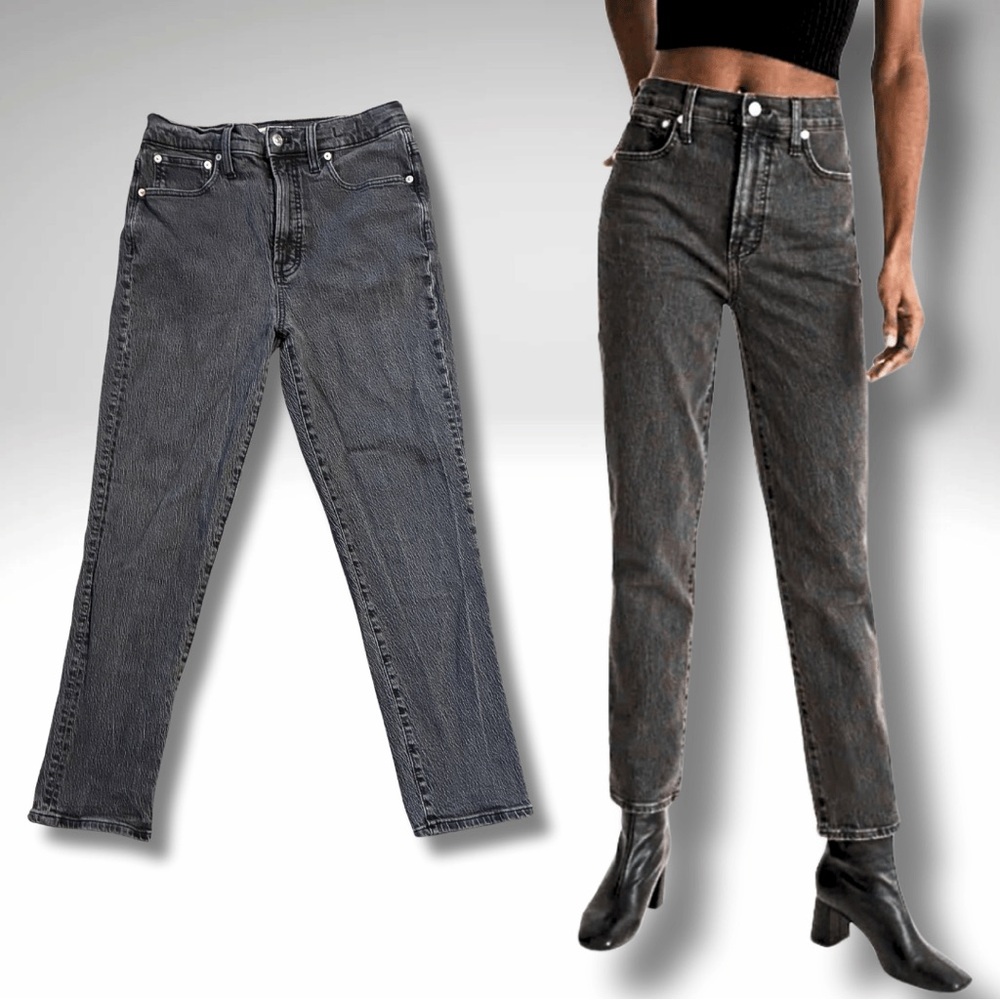 Madewell The Perfect Vintage Jean in Lunar Wash • High Rise Straight Leg Size 27